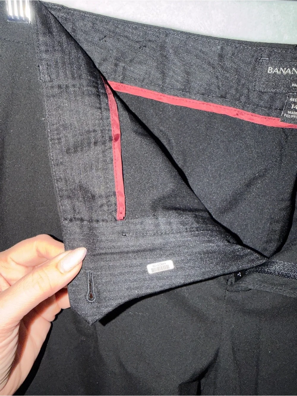 Banana Republic Martin Fit Black Dress Pants Women’s Size 14R Stretch Trousers